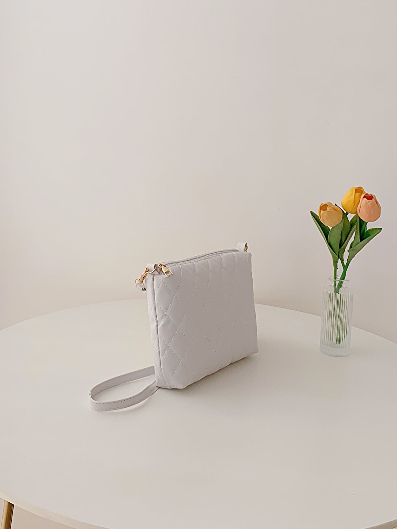 Three-Piece Diamond Print Bag Set