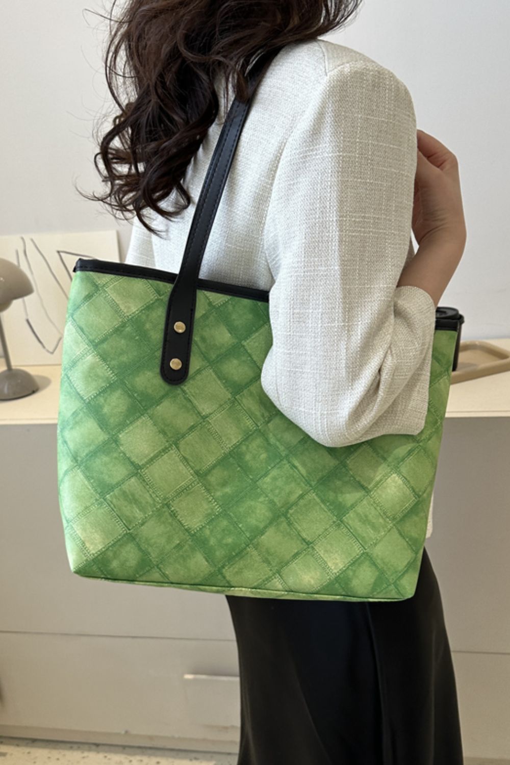 Plaid Tote