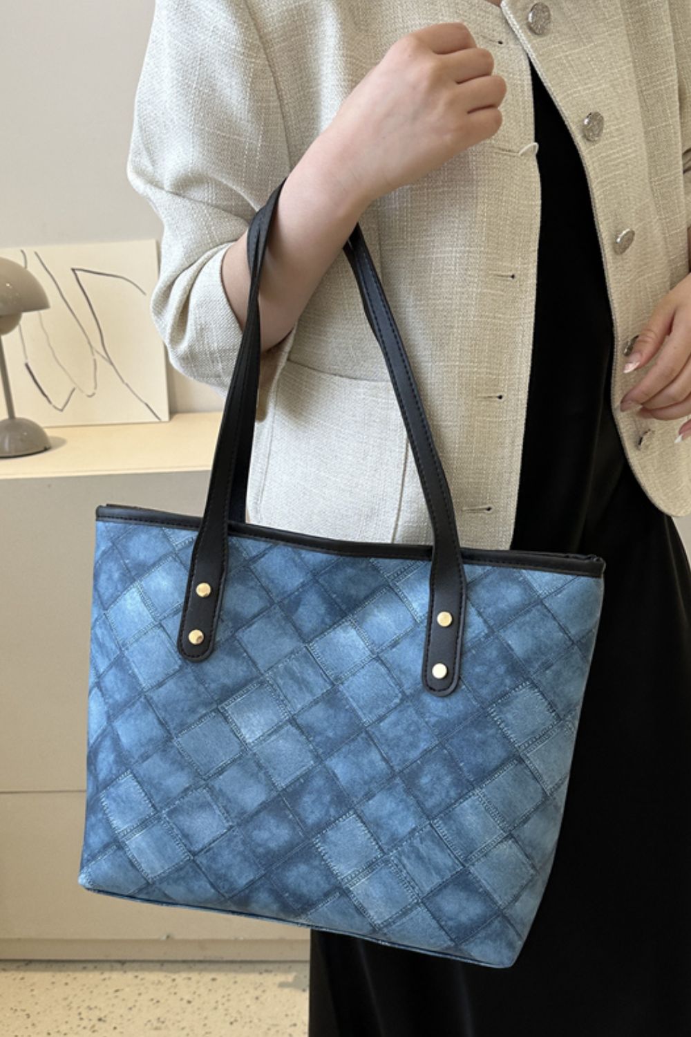 Plaid Tote