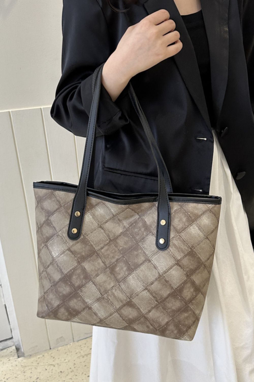 Plaid Tote