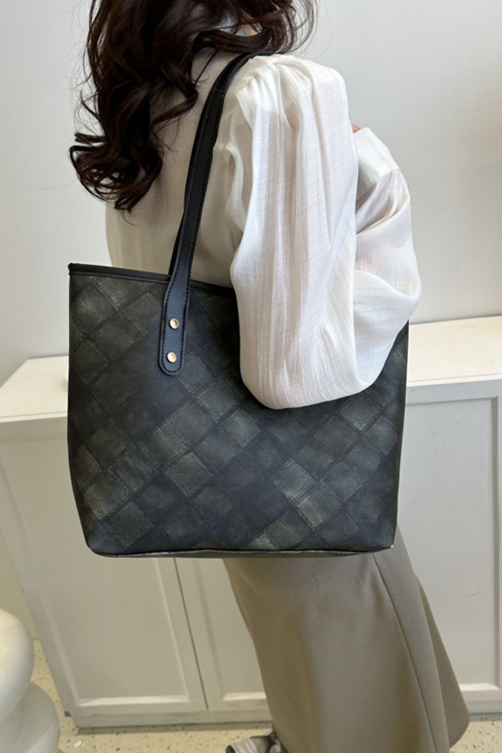 Plaid Tote