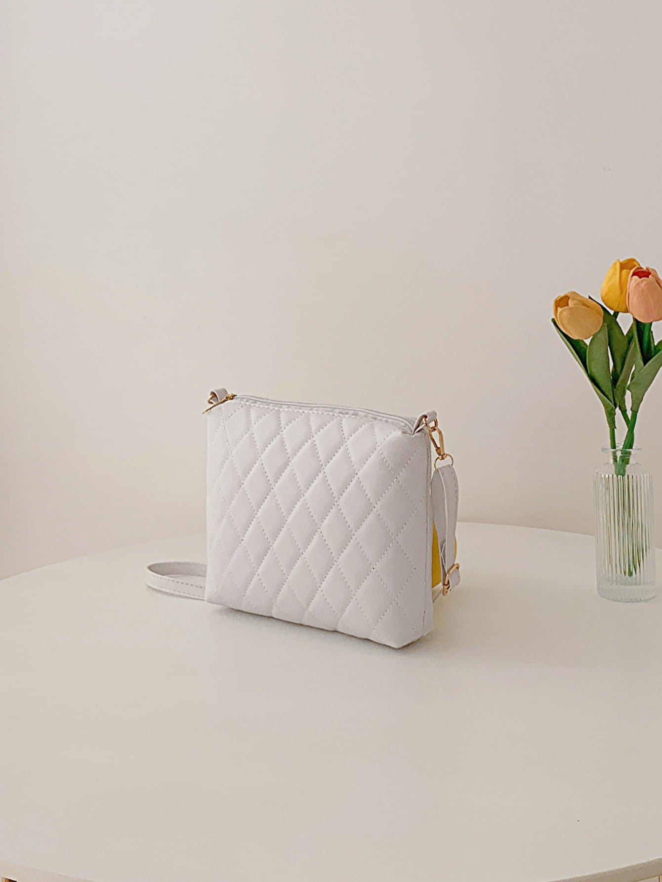 Three-Piece Diamond Print Bag Set