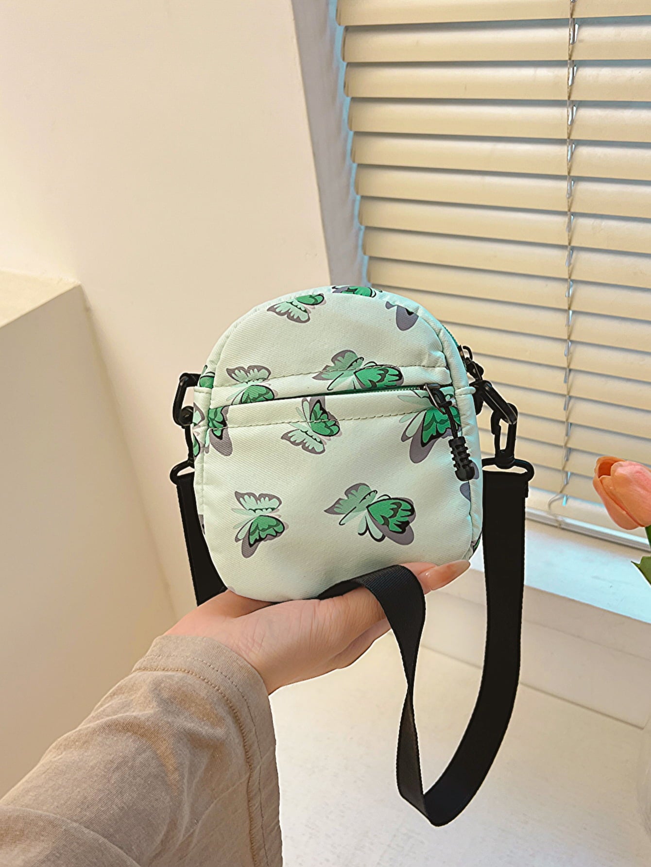 Butterfly Print Shoulder Bag