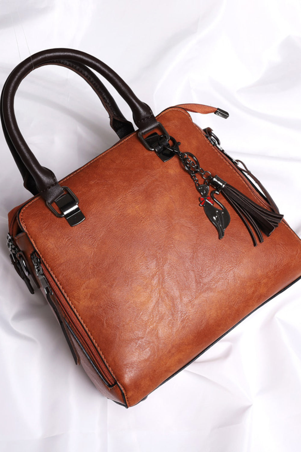 Tassle Leather Bag Set