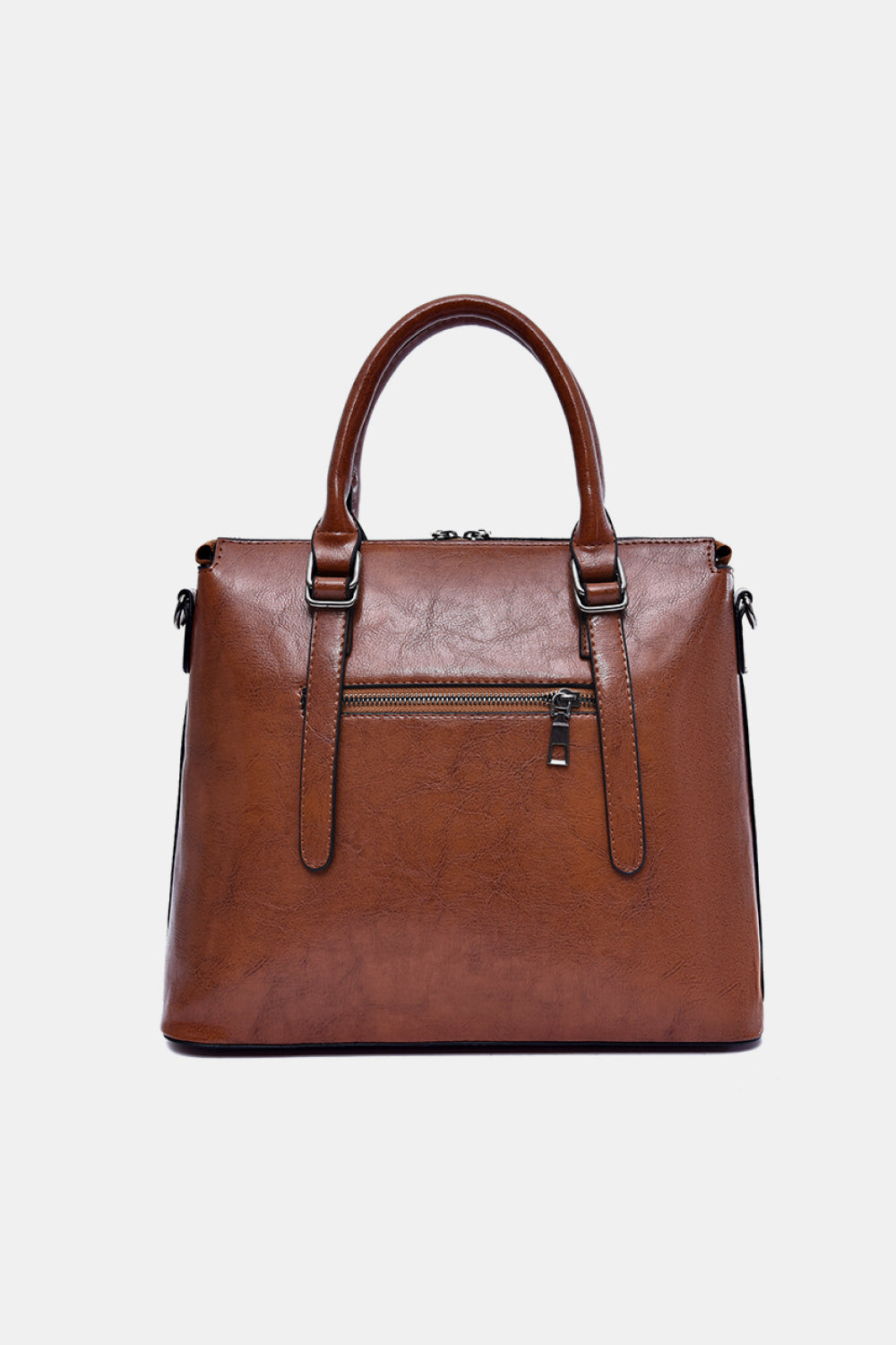 Leather Handbag with Shoulder Strap
