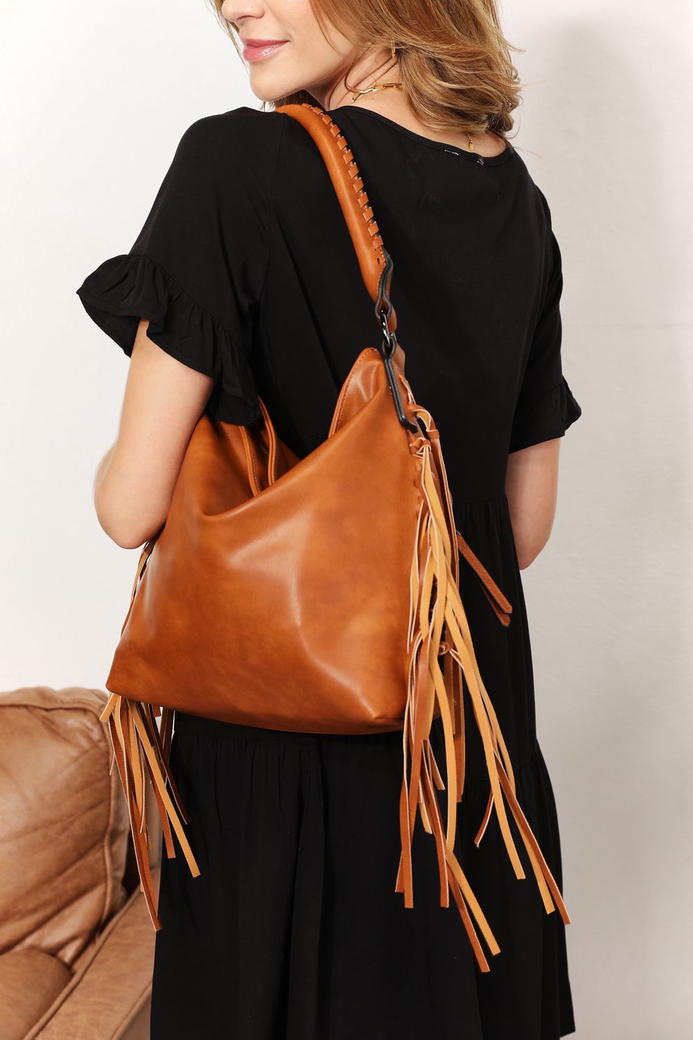 Shomico Fringe Shoulder Bag